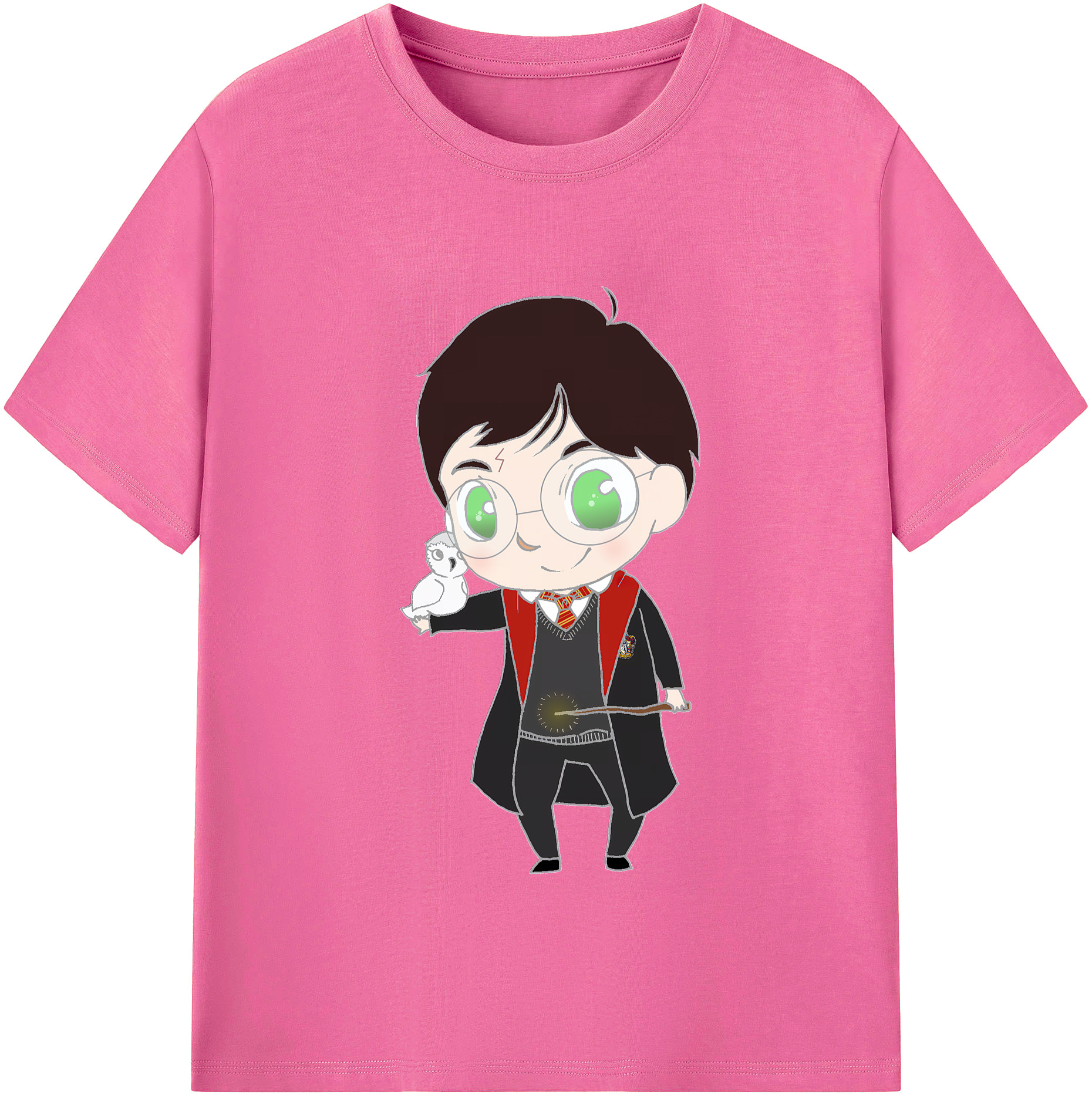 （画像用） Harry Potter ハリー・ポッターシリーズ レディースカジュアルプリントTシャツ（綿100％）